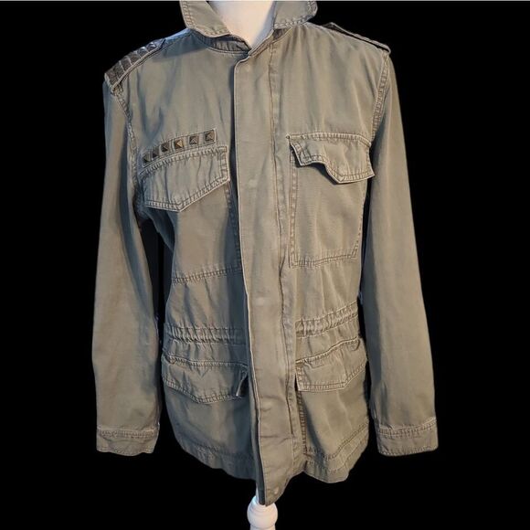 Mudd sz L distressed utility jacket - Picture 1 of 11